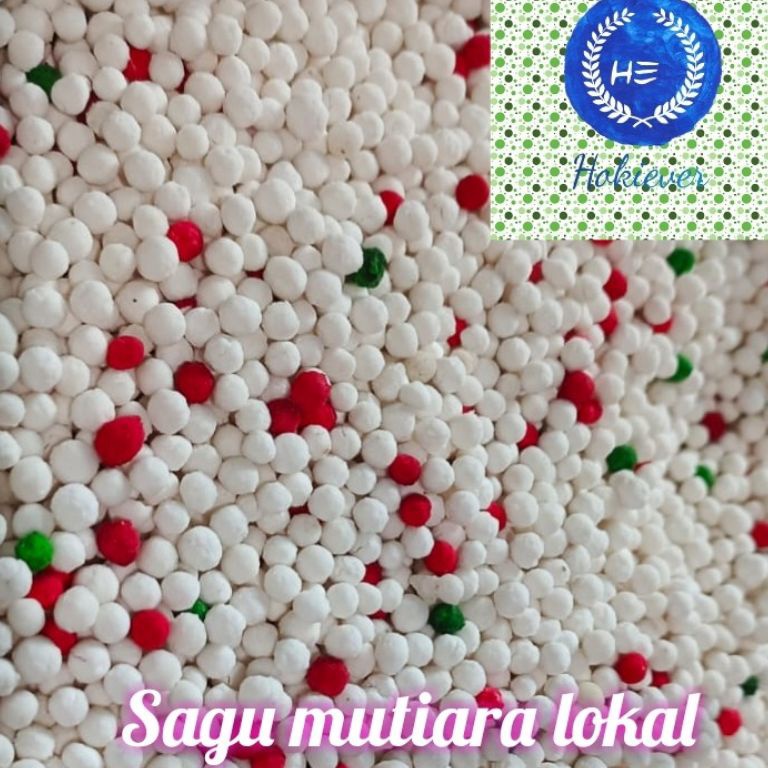 

Kirim langsung sagu mutiara LOKAL MERAH PUTIH 1KG Y0G