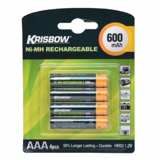 8.8 Sale Aaa Rechargeable Krisbow / Batre Cas A3 / Charger