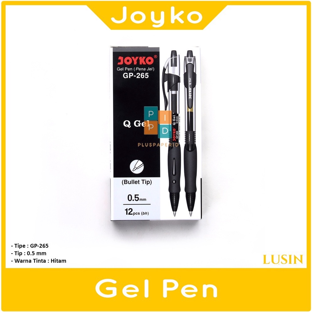 

Kirim langsung JOYKO - Pulpen Gel GP-265 Q-Gel 0.5mm - Lusin 95