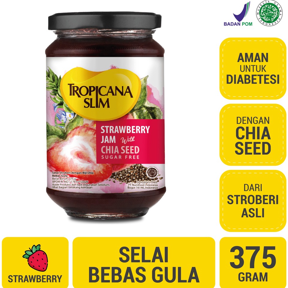 

Paling Popular Z9JPL Tropicana Slim Strawberry Jam 375 g - Selai Stroberi Bebas Gula Y76 Buruan Beli