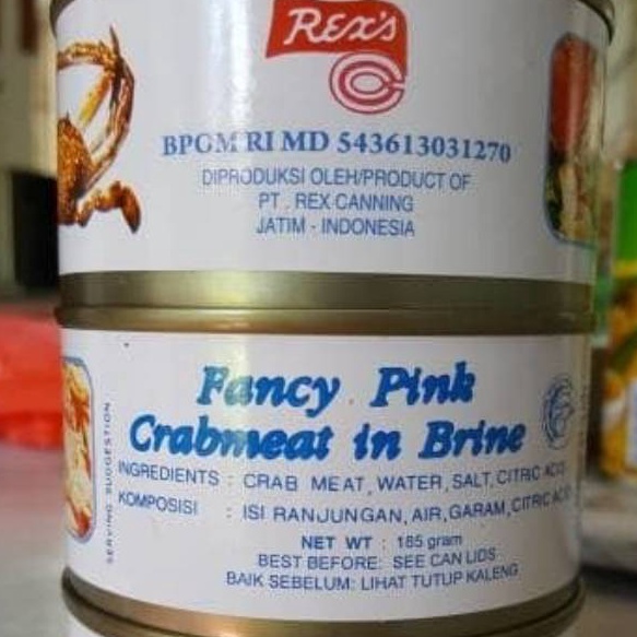 

Best✽➺ GRF7K Fancy Pink Crabmeat in Brine/ Daging Kepiting Rajungan Olahan Kaleng G72 Laris