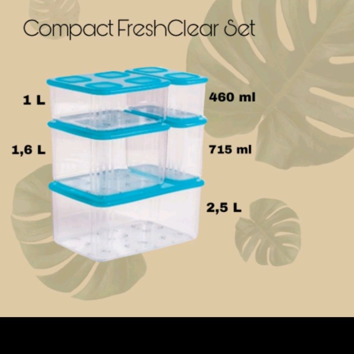Best Seller Compact Fresh Clear Set Tupperware