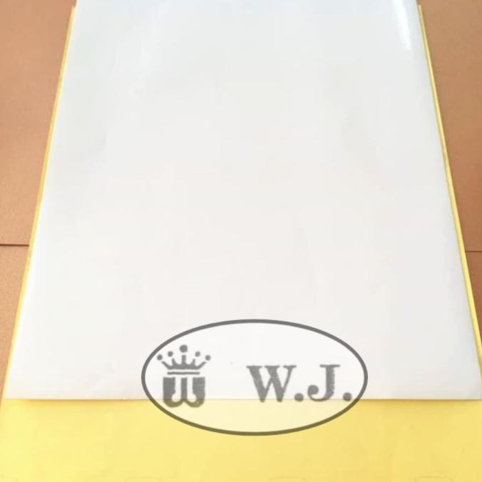

paling diminati] Kertas Stiker Laminasi (Permukaan licin) ukuran Folio