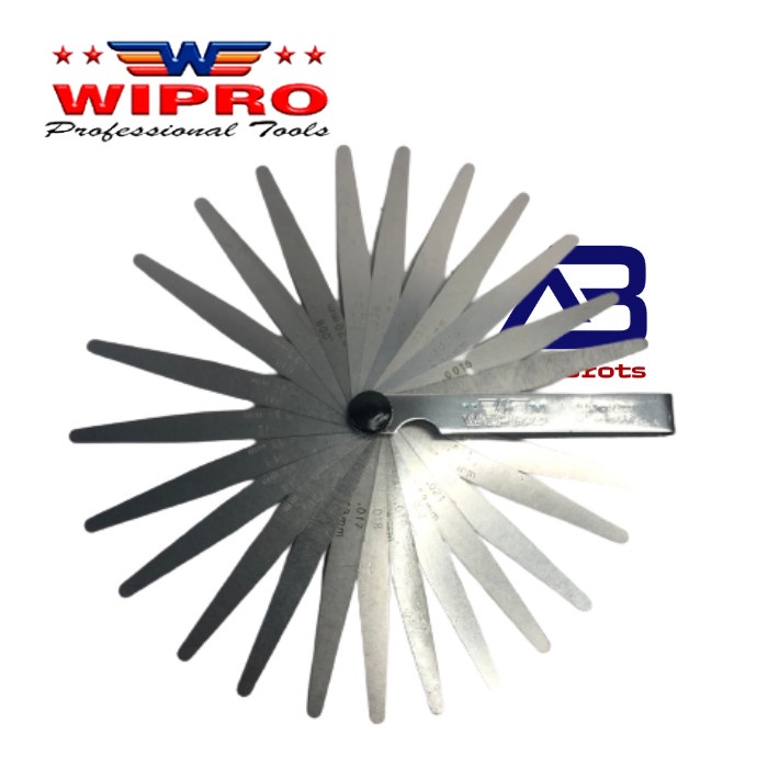 Murah Wipro Feeler Gauge 26 Blades / Setelan Klep / Puller / Fuller 26Pcs