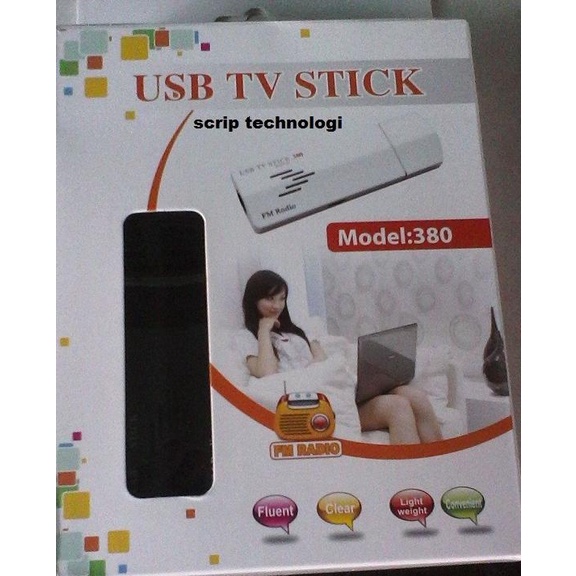 GADMEI USB TV Stick Tuner Analog For PC Laptop 380