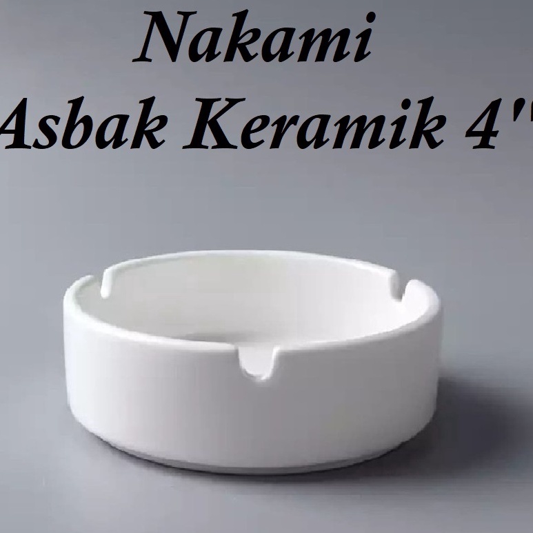 ☆Promo❋ VFWDC Nakami Asbak Rokok Bulat Keramik 4 inch / Tempat Abu / Puntung Rokok H40 ➽Terlaku.