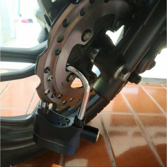 Gembok Cakram Alarm Motor Anti Maling Nmax Xmax Adv Pcx Universal