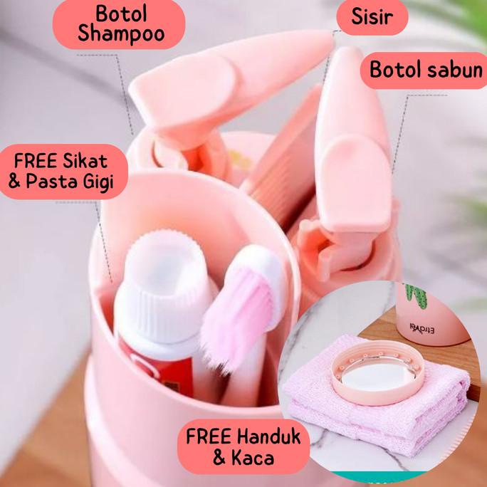 Promo Travel Toiletries Kit 8 In 1 Portable