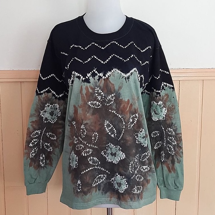 ✬Big Sale➼ YBC9M Kaos Batik Sasirangan Jumputan Katun READY STOK Oleh Oleh Sovenir Kado Hadiah Asli 