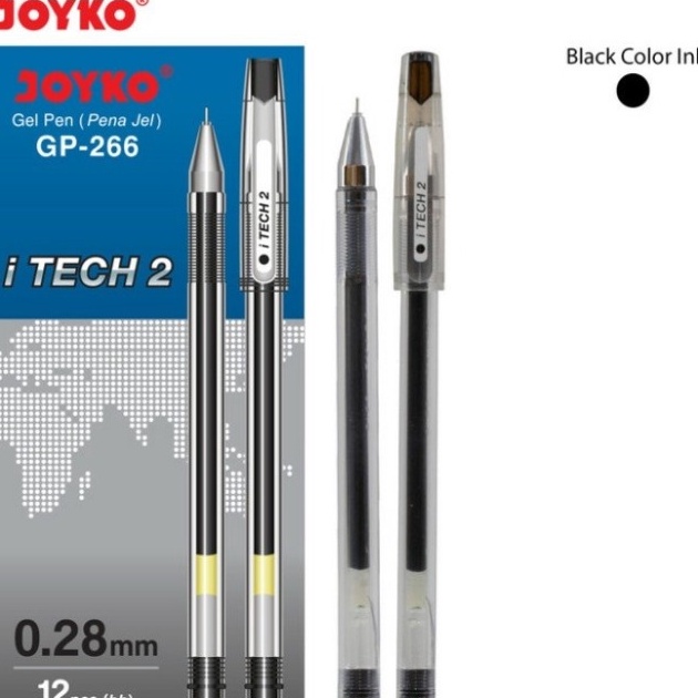 

➘Terupdate⋆➾ KQFLQ Gel Pen Joyko GP-266 I TECH HITECH 2 (12pcs) 035 ✱Terbaru