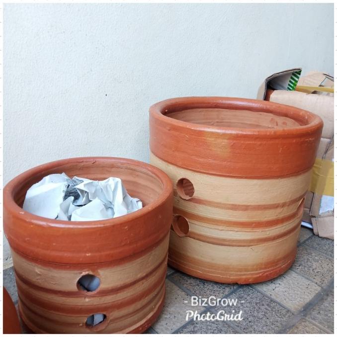 8.8 Pot Anggrek Tanah Liat Liter 15 Cm, 20 Cm