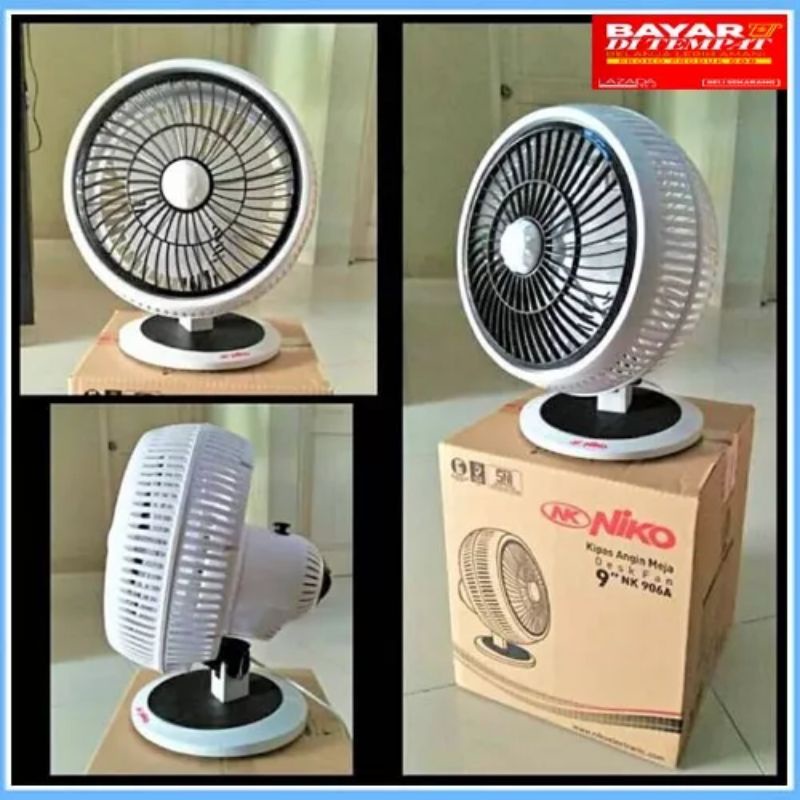 KIPAS ANGIN NIKO HOBIKU MEJA DUDUK Niko 12 9 INCH DINDING DESK FAN MURAH NKD9 NK D9 906 906A A NKD W