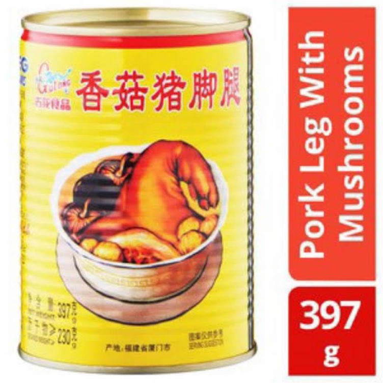 

✵Seller✦ GHNAJ Gulong Pork Leg with Mushroom / Kaki babi kaleng 397 gr 397gr R39 ➫Terlaris