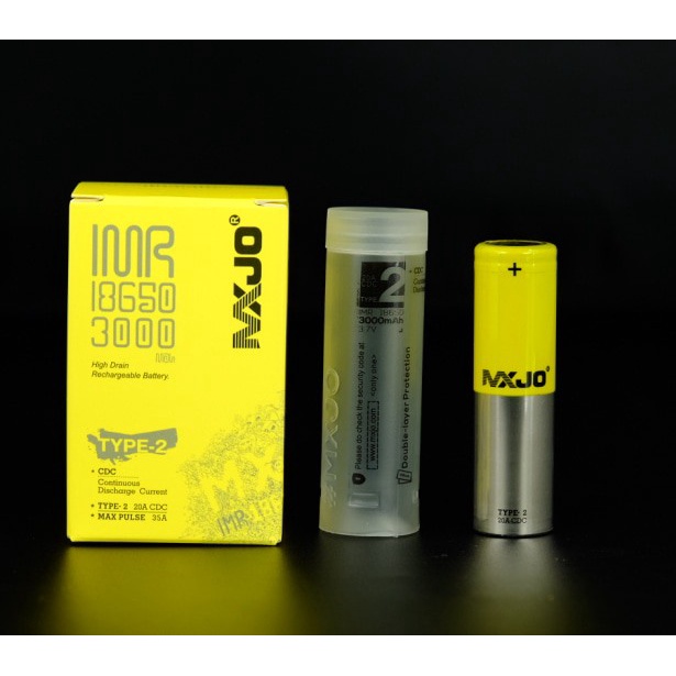 Terlaris Mxjo Imr 18650 3000Mah 35A Flat Top Battery Authentic Baterai Batre