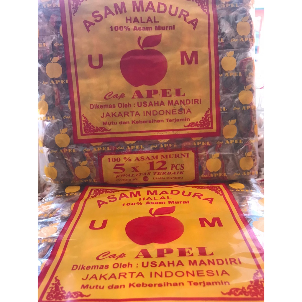 

Asam Jawa Asli Murah Cap Apel 1 Pak | Isi 60 Pcs