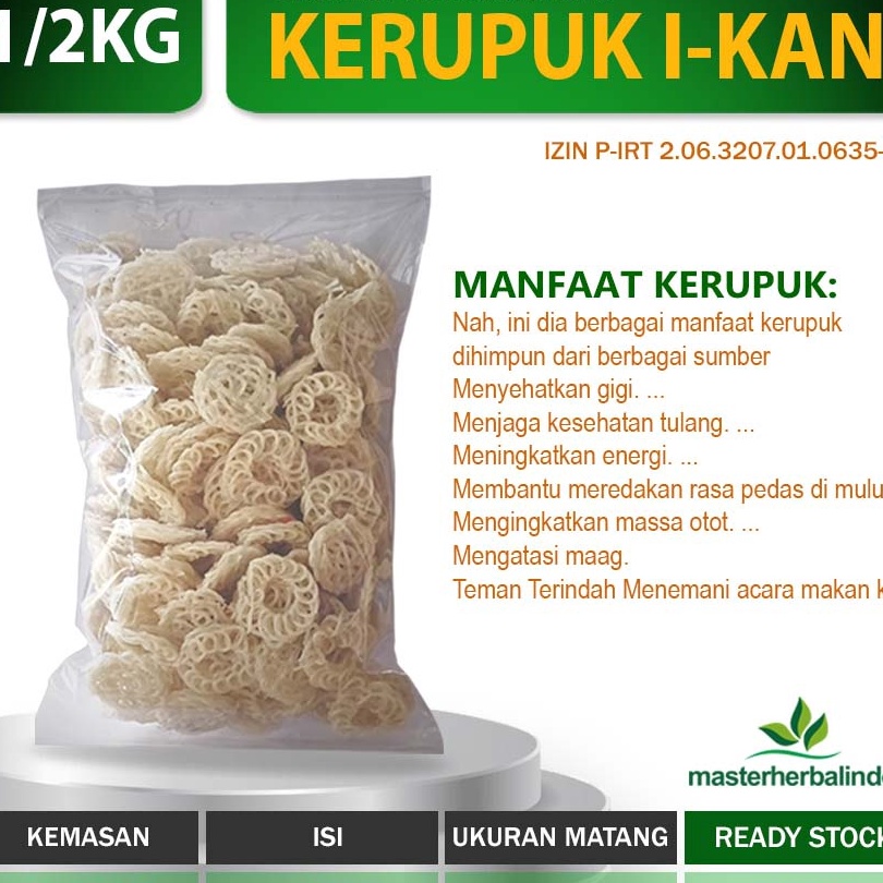 

Murah kerupuk mentah gurih renyah garing bulat putih 500gram Kirim Langsung