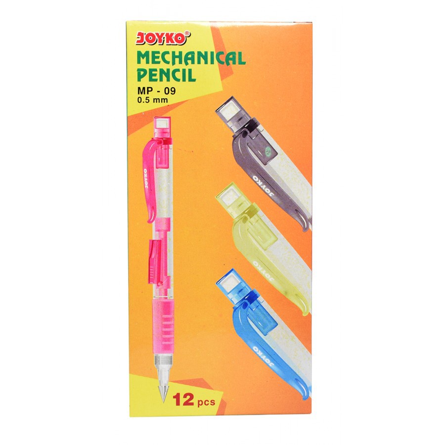 

Joyko Mechanical Pencil MP-09 (0.5) Click ( 1 Pack - 12 Pcs ) ( IRRA STORE )