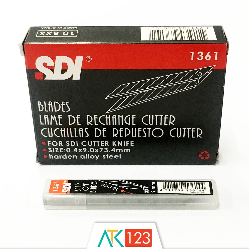 

[Z9Q] Isi Cutter / Spare Blades SDI No. 1361 (9 mm, 30 Derajat) ➡Ready