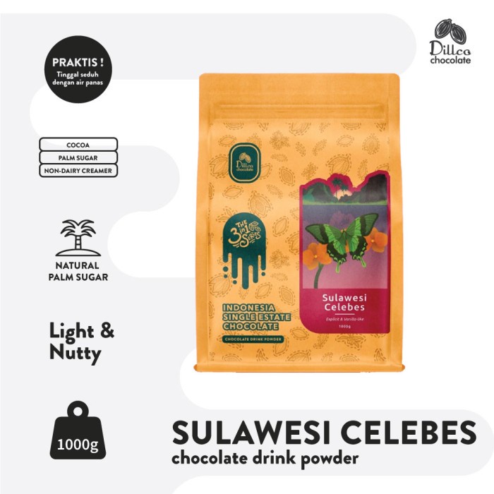 

Terlaris Dillco Single-Estate Chocolate Sulawesi Celebes 3 In 1 Series 1 Kg