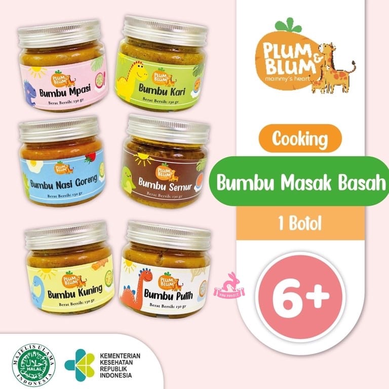 

✫Best⁎ 6+ PLUM & BLUM PREMIUM BABY SAUCE / BUMBU MASAK MPASI 100G B50 ✭