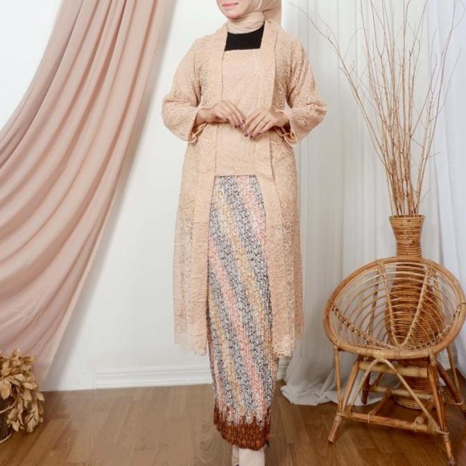 set kebaya kutu baru panjang/kebaya kartini/kebaya modern/kebayawanita
