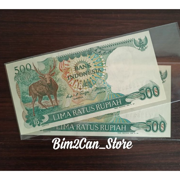 ✤Ready✪☈ MZYEQ (Gress) Uang Kuno 500 rupiah Rusa Q58 ↕Ready stock