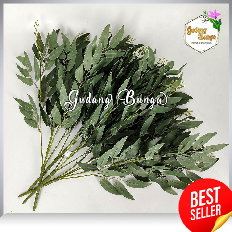 Murah Lebaran Daun Willow Cabang 5 - tanaman hiasan import murah - hiasan Dekorasi - bunga import mu