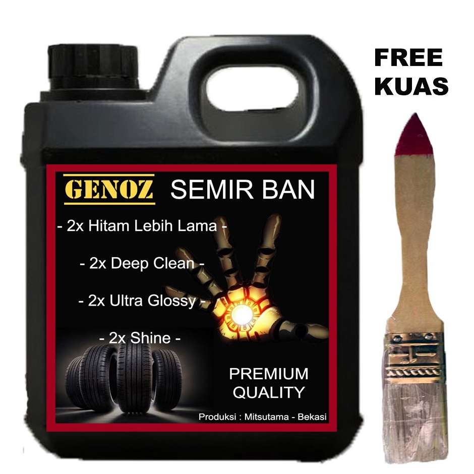 ✷Terbaru VGETL GENOZ Semir Ban PREMIUM 2x Lebih KENTAL - Semir Ban Mobil - Semir Ban Motor 095 ➩Terb