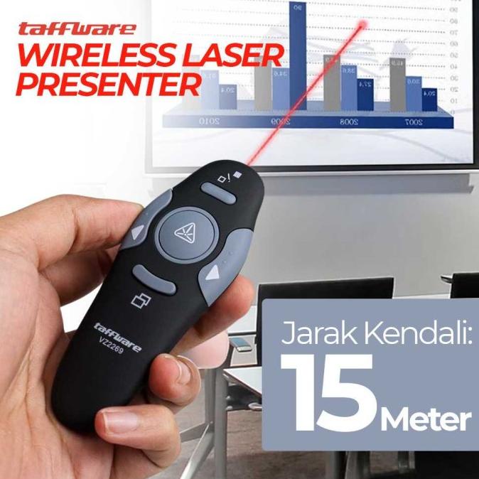 Laser Pointer Presentasi Wireless Clicker Powerpoint Model Remote 269