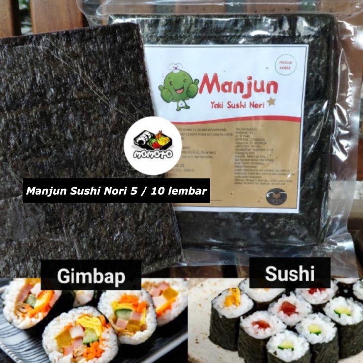 

Cepat laku (PROMO) Manjun Nori HALAL Seaweed Rumput Laut Sushi Gimbap Korean Yaki Sushi Nori