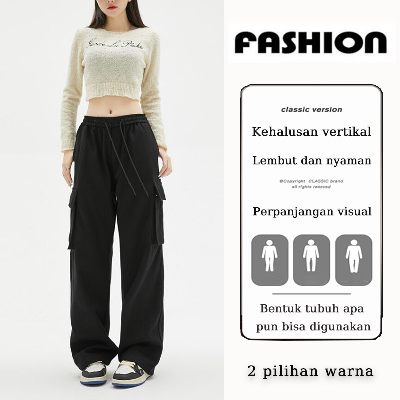 celana joger wanita jumbo celana senam wanita panjang celana olahraga wanita celana cargo korean sty