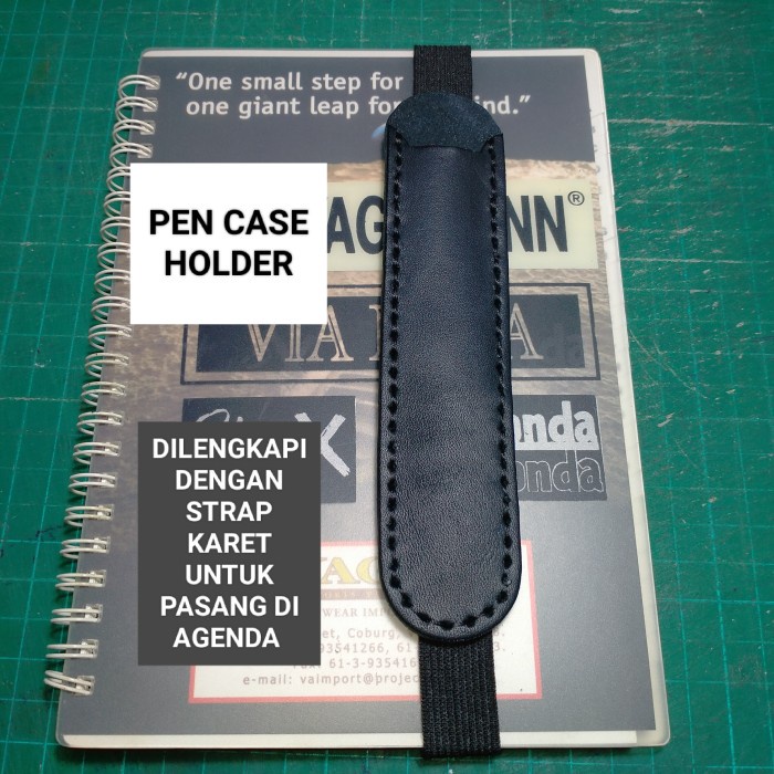 

Bestseller Pen Case Dengan Karet, Pen Holder Kulit Asli Dengan Karet