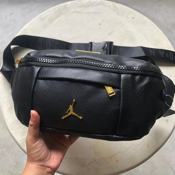 Tas Waistbag Air Jordan Regal Original Black Gold