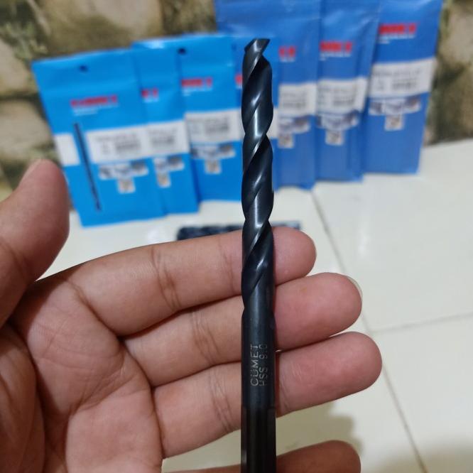 Paket Mata Bor Besi Stainless Cumet Drill Bit Black Oxide Germany Std