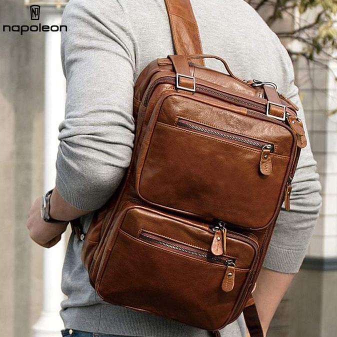 Tas Ransel & Tas Selempang Kulit Sapi Asli - Ultima By Napoleon