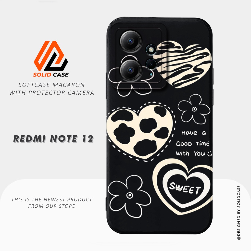 Case Redmi Note 12 Terbaru 2023- Casing Hp Redmi Note 12 [LUCU] Softcase Procamera Full Silikon Kare