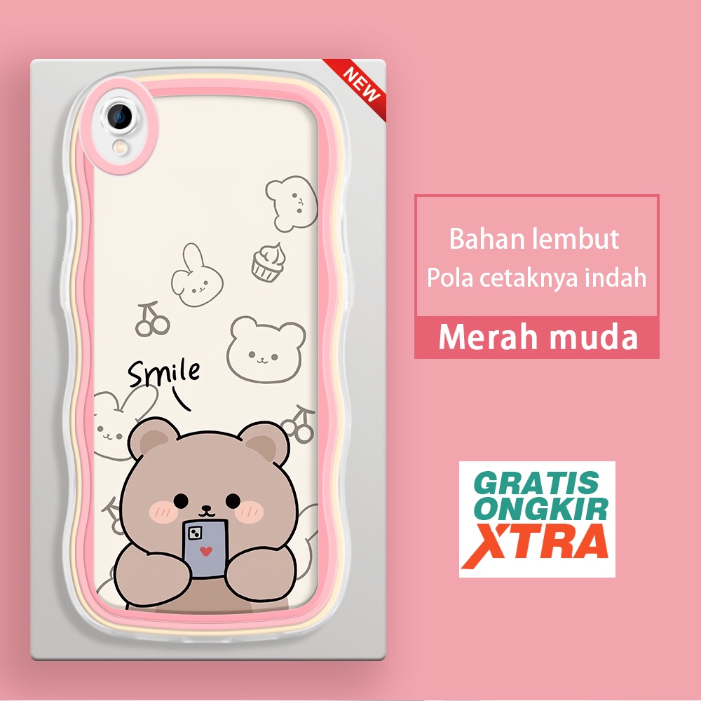 OPPO NEO 9 A3S A5 A7 A5S A9 2020 A12 A12S A12E  Casing Ponsel  Pola selfie We Bare Bears  warna-warn