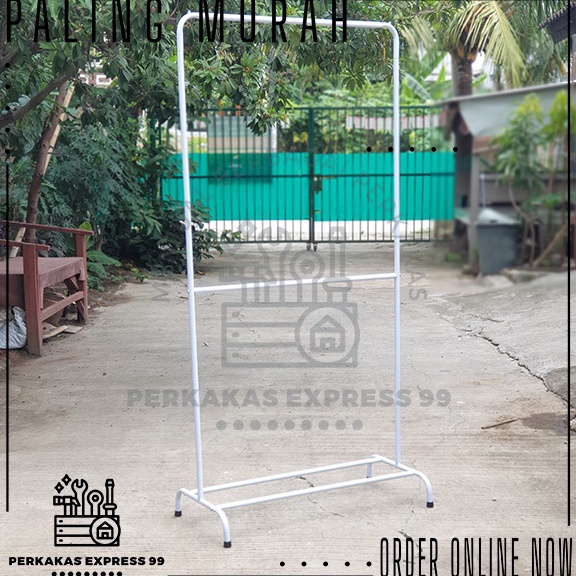 BOOMING. Gawangan Susun 2 / Stand hanger / Rak Susun 2 Gantungan Baju Simple dan Berkualitas PRODUK 