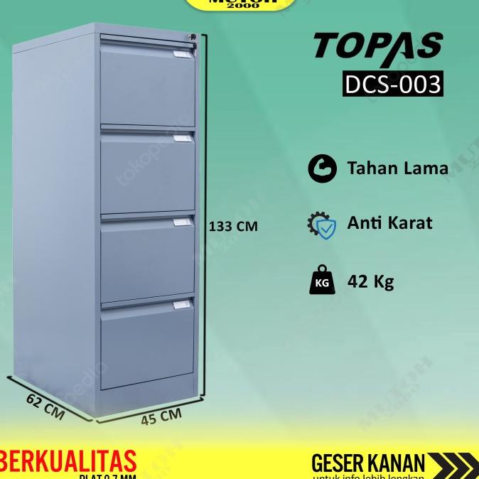 

Sale Now Filing Cabinet Filling Kabinet Topas Dcs-003 - 4 Susun 4 Laci Original