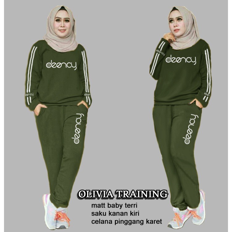 Ctn Baju Setelan Training Olivia Terlaris