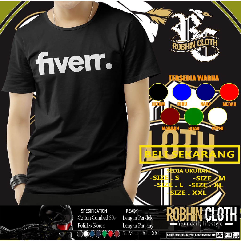 Kaos Fiverr Logo Baju Distro