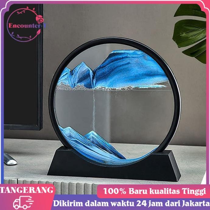 Jam Pasir 3d/Lukisan Pasir Hisap/Moving Sands Picture/Moving Sandscape