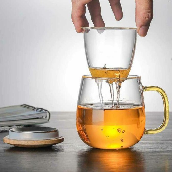 Terlaris Gelas Kaca Dr Zaidul Akbar Panas Dingin Estetik Infus Water Filter