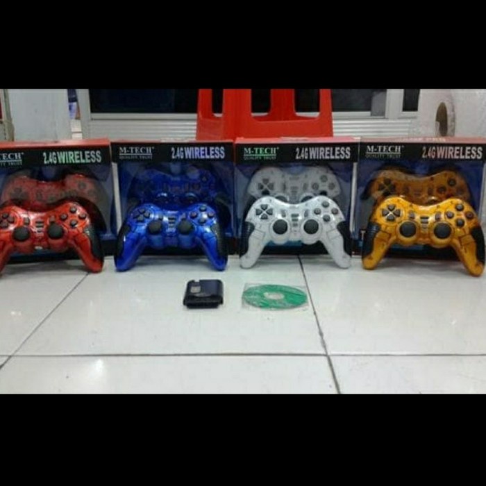 Gamepad Stik Game Wirelles Bluetooth Pc Komputer Laptop Ps1 Ps2 Ps3 Ps