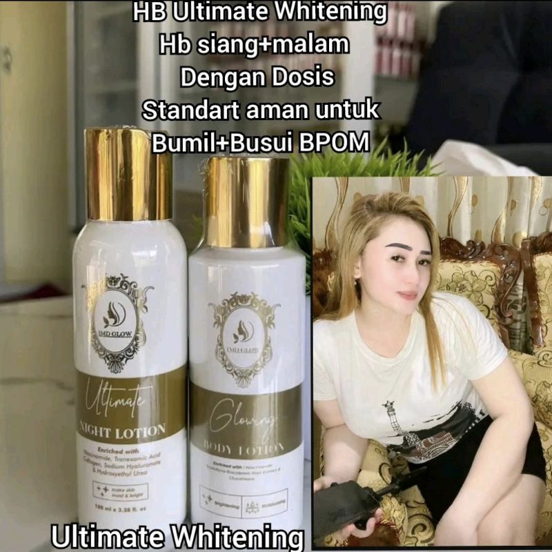 IMD GLOW Hb Ultimate Super Whitening Imd Glow (siang dan malam) 100% Ori By.imelda