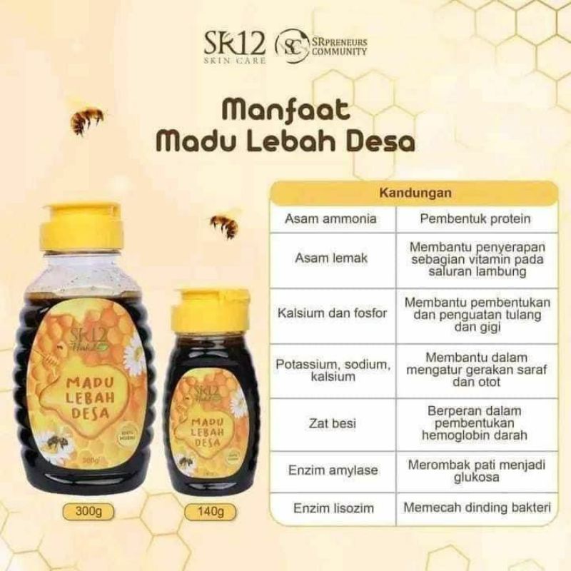 

Madu Lebah Desa SR12 Herbal