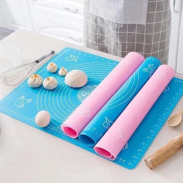 Diskon Alas adonan kue Alas Silikon Super Jumbo Mat Pastry Scale Matras Adonan Laris