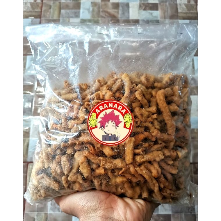 

12.12 Flash Sale Keripik usus ayam original 1 kg // camilan gurih usus krispi 1 kg 