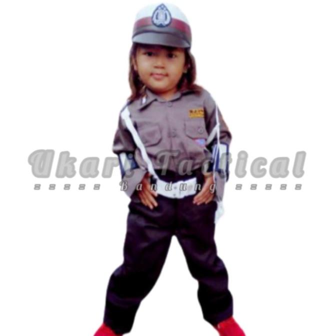 Baju profesi polisi anak Kostum polisi cilik kecil seragam pocil