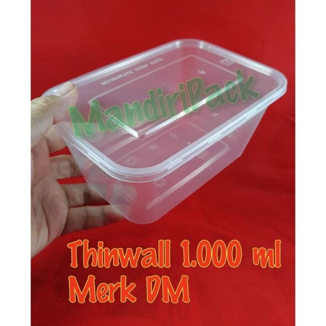 Terbaru Thinwall Food Container 1 Ml Dm Isi 25